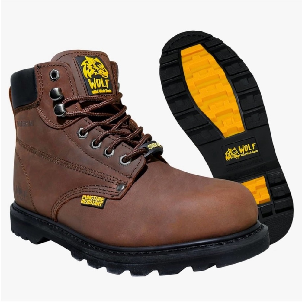 NWT Wolf Men’s Work Boots 9.5